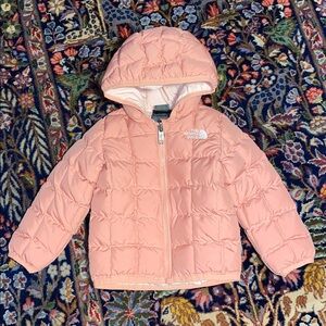 The North Face Pink Thermoball Quilted Hooded Coat Baby Girl 6-12 M